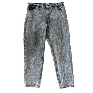 Levi's 550 Jeans Mens 38x30 Gray Acid Wash Relaxed Fit Tapered Leg Made in‎ USA